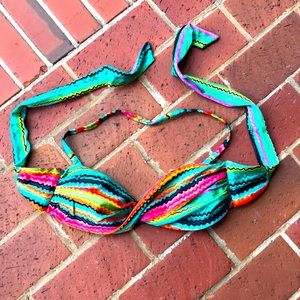 Luli Fama rainbow bikini top
